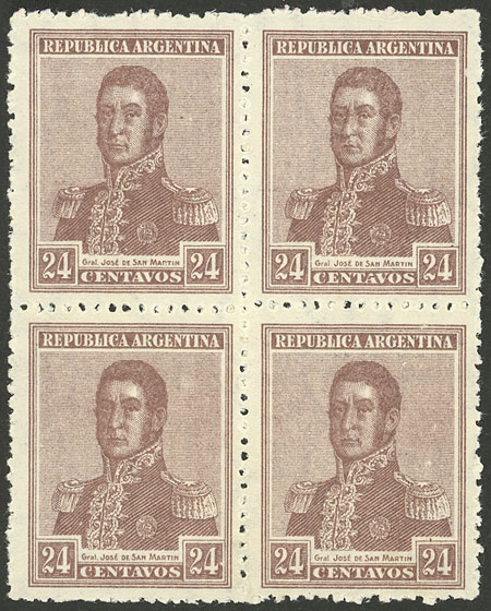 Lot 146 - Argentina general issues -  Guillermo Jalil - Philatino Auction # 2228 ARGENTINA: Special August auction
