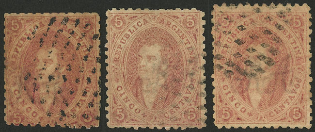 Lot 42 - Argentina rivadavia -  Guillermo Jalil - Philatino Auction # 2230 ARGENTINA: Sale of 