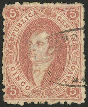 Lot 8 - Argentina rivadavia -  Guillermo Jalil - Philatino Auction # 2230 ARGENTINA: Sale of 