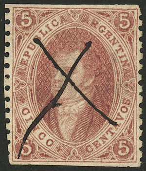 Lot 24 - Argentina rivadavia -  Guillermo Jalil - Philatino Auction # 2230 ARGENTINA: Sale of 