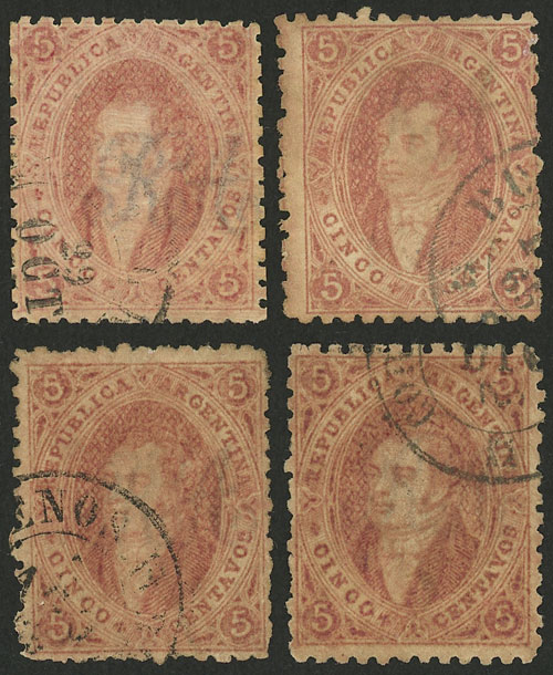 Lot 33 - Argentina rivadavia -  Guillermo Jalil - Philatino Auction # 2230 ARGENTINA: Sale of 