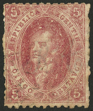 Lot 75 - Argentina rivadavia -  Guillermo Jalil - Philatino Auction # 2230 ARGENTINA: Sale of 