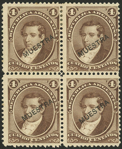 Lot 5 - Argentina general issues -  Guillermo Jalil - Philatino Auction # 2231 ARGENTINA: Special mini-auction of late August