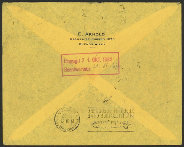 Lot 119 - Argentina airmail -  Guillermo Jalil - Philatino Auction # 2231 ARGENTINA: Special mini-auction of late August