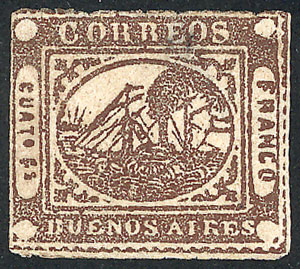 Lot 6 - Argentina barquitos -  Guillermo Jalil - Philatino Auction # 2235 ARGENTINA: General auction with many 