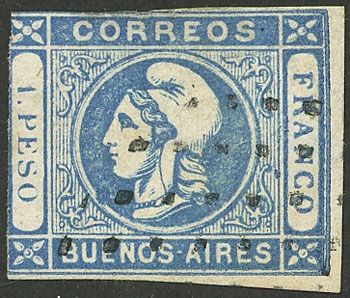 Lot 7 - Argentina cabecitas -  Guillermo Jalil - Philatino Auction # 2235 ARGENTINA: General auction with many 
