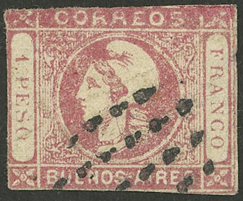 Lot 11 - Argentina cabecitas -  Guillermo Jalil - Philatino Auction # 2235 ARGENTINA: General auction with many 