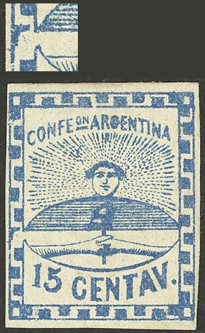 Lot 6 - Argentina confederation -  Guillermo Jalil - Philatino Auction # 2236 ARGENTINA: Lots of an excellent collection with VERY LOW STARTS (it includes many rarities!)