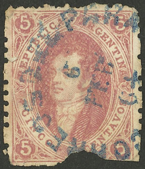 Lot 19 - Argentina rivadavias -  Guillermo Jalil - Philatino Auction # 2236 ARGENTINA: Lots of an excellent collection with VERY LOW STARTS (it includes many rarities!)