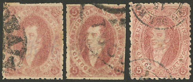 Lot 18 - Argentina rivadavias -  Guillermo Jalil - Philatino Auction # 2236 ARGENTINA: Lots of an excellent collection with VERY LOW STARTS (it includes many rarities!)