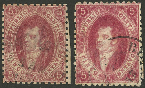 Lot 153 - Argentina rivadavias -  Guillermo Jalil - Philatino Auction # 2236 ARGENTINA: Lots of an excellent collection with VERY LOW STARTS (it includes many rarities!)