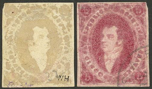 Lot 274 - Argentina rivadavias -  Guillermo Jalil - Philatino Auction # 2236 ARGENTINA: Lots of an excellent collection with VERY LOW STARTS (it includes many rarities!)