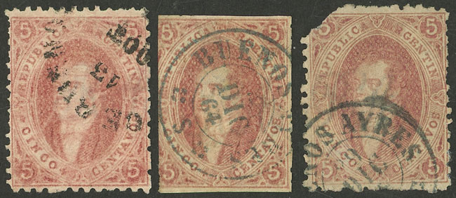 Lot 50 - Argentina rivadavias -  Guillermo Jalil - Philatino Auction # 2236 ARGENTINA: Lots of an excellent collection with VERY LOW STARTS (it includes many rarities!)