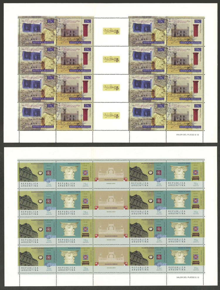 Lot 409 - Argentina general issues -  Guillermo Jalil - Philatino Auction # 2236 ARGENTINA: Lots of an excellent collection with VERY LOW STARTS (it includes many rarities!)