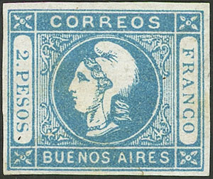 Lot 10 - Argentina cabecitas -  Guillermo Jalil - Philatino Auction # 2237 ARGENTINA: Very enjoyable general auction (2), with a lot of interesting material of all periods!!