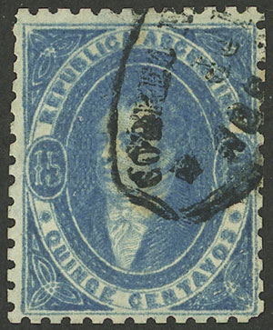 Lot 57 - Argentina rivadavias -  Guillermo Jalil - Philatino Auction # 2237 ARGENTINA: Very enjoyable general auction (2), with a lot of interesting material of all periods!!