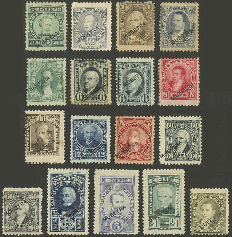 Lot 121 - Argentina general issues -  Guillermo Jalil - Philatino Auction # 2237 ARGENTINA: Very enjoyable general auction (2), with a lot of interesting material of all periods!!
