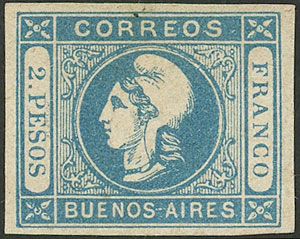 Lot 9 - Argentina cabecitas -  Guillermo Jalil - Philatino Auction # 2237 ARGENTINA: Very enjoyable general auction (2), with a lot of interesting material of all periods!!