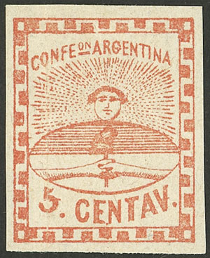 Lot 21 - Argentina confederation -  Guillermo Jalil - Philatino Auction # 2237 ARGENTINA: Very enjoyable general auction (2), with a lot of interesting material of all periods!!