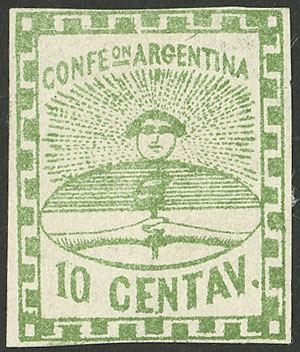 Lot 23 - Argentina confederation -  Guillermo Jalil - Philatino Auction # 2237 ARGENTINA: Very enjoyable general auction (2), with a lot of interesting material of all periods!!