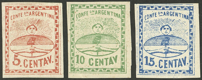 Lot 25 - Argentina confederation -  Guillermo Jalil - Philatino Auction # 2237 ARGENTINA: Very enjoyable general auction (2), with a lot of interesting material of all periods!!