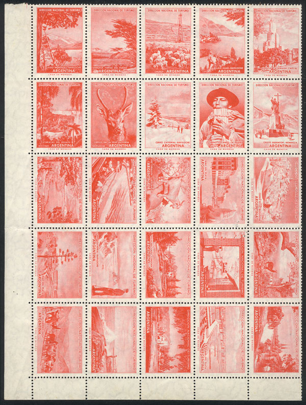 Lot 1640 - Argentina cinderellas -  Guillermo Jalil - Philatino Auction # 2237 ARGENTINA: Very enjoyable general auction (2), with a lot of interesting material of all periods!!