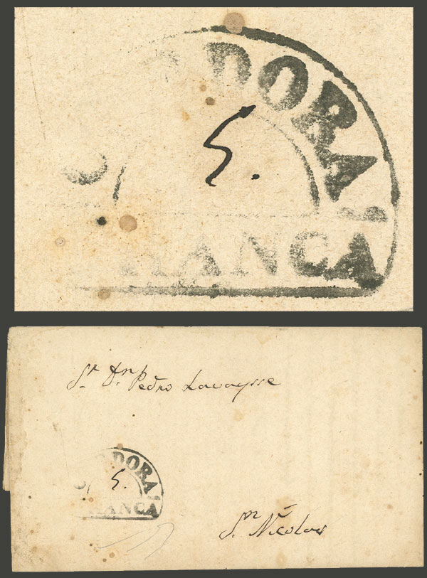 Lot 166 - Argentina pre-stamp mail -  Guillermo Jalil - Philatino Auction # 2238 ARGENTINA: Special October auction