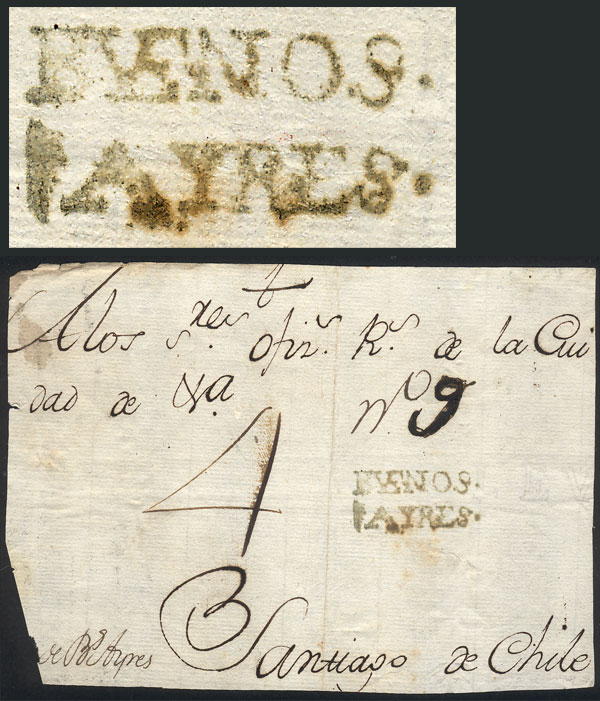 Lot 164 - Argentina pre-stamp mail -  Guillermo Jalil - Philatino Auction # 2238 ARGENTINA: Special October auction