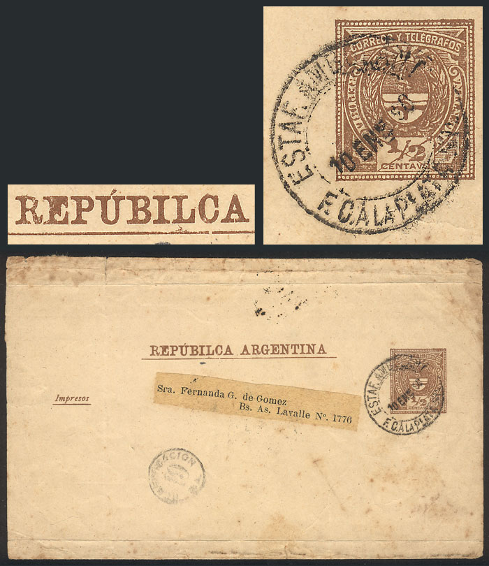 Lot 159 - Argentina Postal stationery -  Guillermo Jalil - Philatino Auction # 2238 ARGENTINA: Special October auction