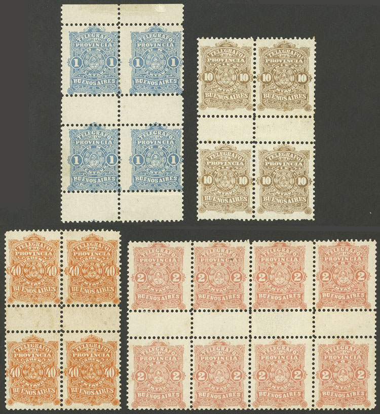 Lot 158 - Argentina telegraph stamps -  Guillermo Jalil - Philatino Auction # 2238 ARGENTINA: Special October auction