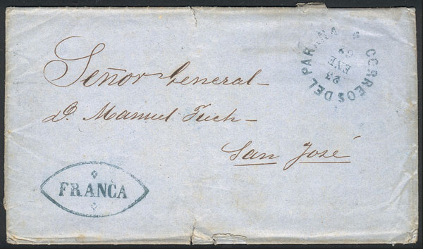Lot 163 - Argentina pre-stamp mail -  Guillermo Jalil - Philatino Auction # 2238 ARGENTINA: Special October auction