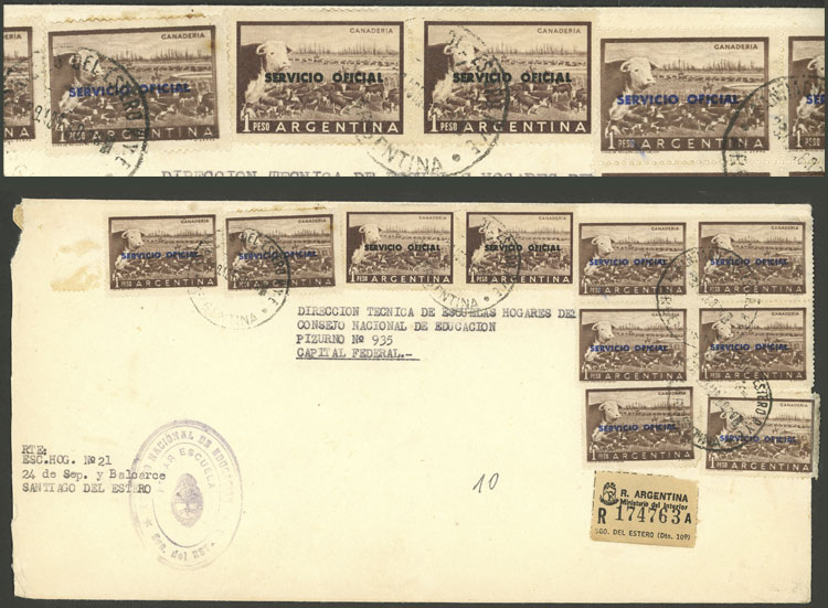 Lot 153 - Argentina official stamps -  Guillermo Jalil - Philatino Auction # 2238 ARGENTINA: Special October auction