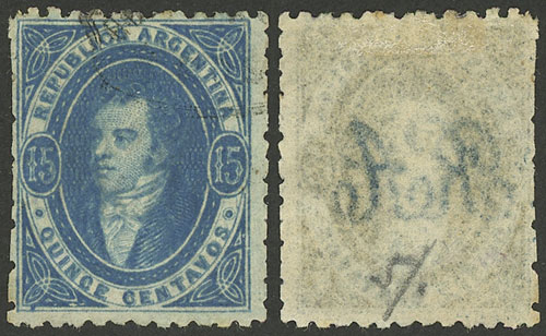 Lot 30 - Argentina rivadavias -  Guillermo Jalil - Philatino Auction # 2238 ARGENTINA: Special October auction