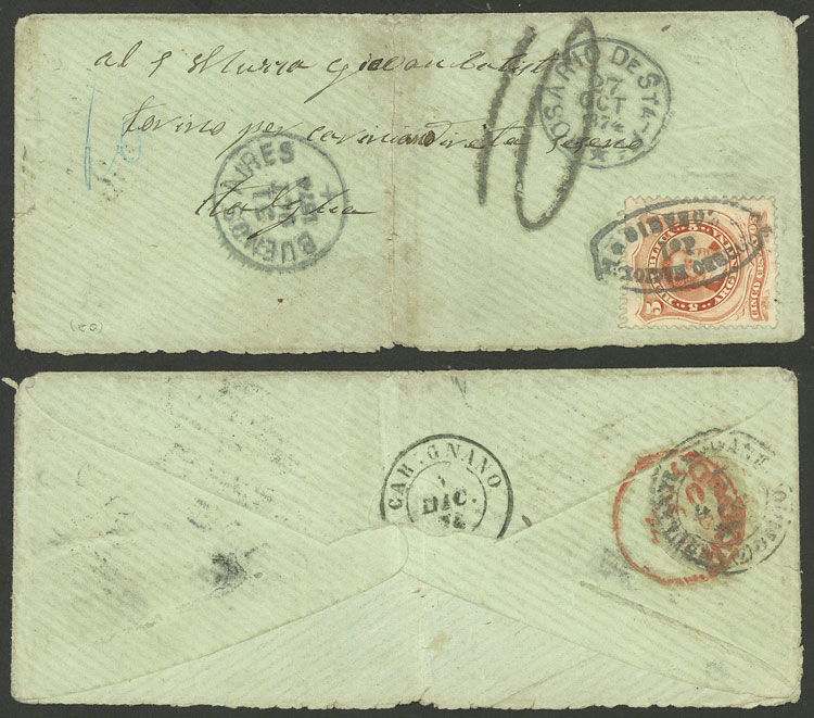 Lot 171 - Argentina postal history -  Guillermo Jalil - Philatino Auction # 2238 ARGENTINA: Special October auction