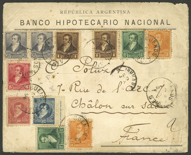 Lot 174 - Argentina postal history -  Guillermo Jalil - Philatino Auction # 2238 ARGENTINA: Special October auction