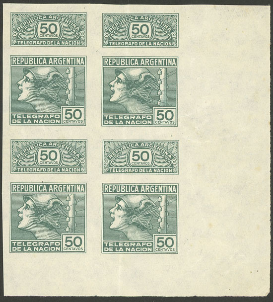 Lot 154 - Argentina telegraph stamps -  Guillermo Jalil - Philatino Auction # 2239 ARGENTINA: Special October auction (2nd part)