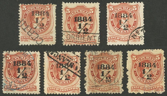 Lot 62 - Argentina general issues -  Guillermo Jalil - Philatino Auction # 2239 ARGENTINA: Special October auction (2nd part)
