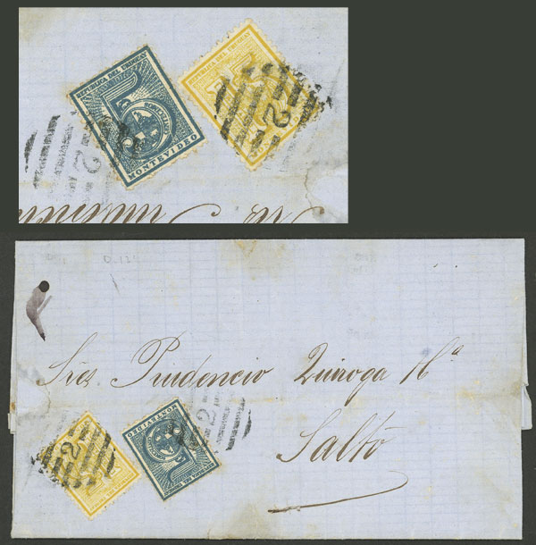 Lot 87 - Uruguay postal history -  Guillermo Jalil - Philatino Auction # 2240 URUGUAY: Special auction, 101 lots!!