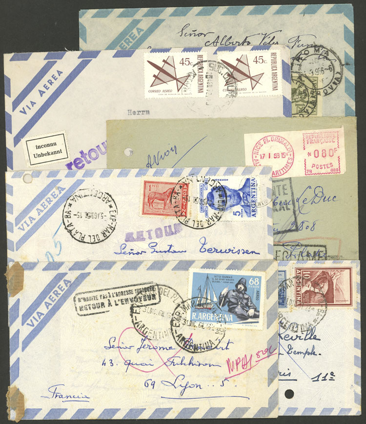 Lot 1380 - Argentina postal history - Guillermo Jalil - Philatino Auction # 2242 ARGENTINA: Lot 1380 - Argentina postal history - Guillermo Jalil - Philatino Auction # 2242 ARGENTINA: