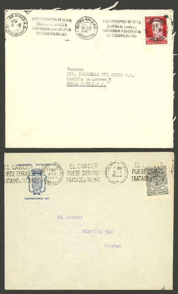 Lot 1361 - Argentina postal history - Guillermo Jalil - Philatino Auction # 2242 ARGENTINA: Lot 1361 - Argentina postal history - Guillermo Jalil - Philatino Auction # 2242 ARGENTINA: