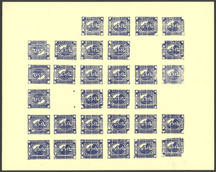 Lot 30 - Argentina barquitos - Guillermo Jalil - Philatino Auction # 2242 ARGENTINA: Lot 30 - Argentina barquitos - Guillermo Jalil - Philatino Auction # 2242 ARGENTINA: