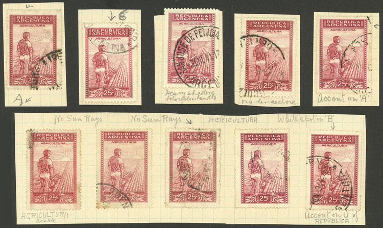 Lot 455 - Argentina general issues - Guillermo Jalil - Philatino Auction # 2242 ARGENTINA: Lot 455 - Argentina general issues - Guillermo Jalil - Philatino Auction # 2242 ARGENTINA: