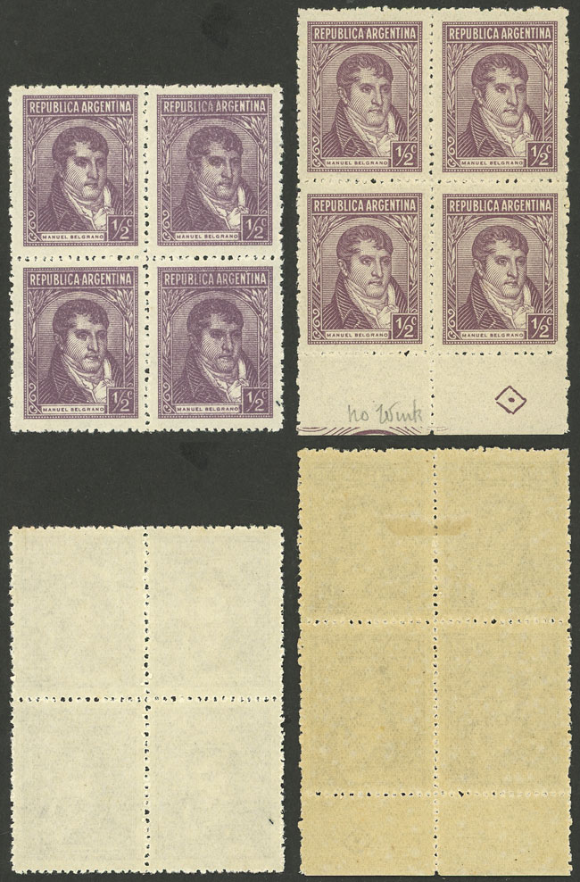 Lot 524 - Argentina general issues -  Guillermo Jalil - Philatino Auction # 2242 ARGENTINA: 