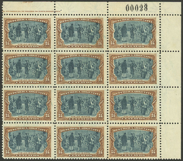 Lot 272 - Argentina general issues - Guillermo Jalil - Philatino Auction # 2242 ARGENTINA: Lot 272 - Argentina general issues - Guillermo Jalil - Philatino Auction # 2242 ARGENTINA:
