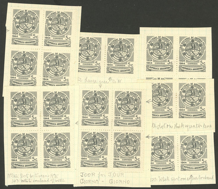 Lot 608 - Argentina general issues - Guillermo Jalil - Philatino Auction # 2242 ARGENTINA: Lot 608 - Argentina general issues - Guillermo Jalil - Philatino Auction # 2242 ARGENTINA: