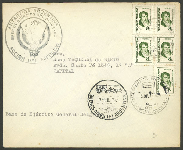 Lot 7 - argentine antarctica postal history - Guillermo Jalil - Philatino Auction # 2242 ARGENTINA: Lot 7 - argentine antarctica postal history - Guillermo Jalil - Philatino Auction # 2242 ARGENTINA: