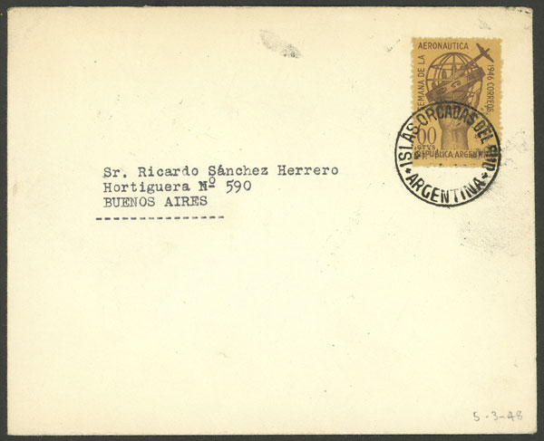 Lot 25 - ARGENTINE ANTARCTICA - ORCADAS postal history - Guillermo Jalil - Philatino Auction # 2242 ARGENTINA: Lot 25 - ARGENTINE ANTARCTICA - ORCADAS postal history - Guillermo Jalil - Philatino Auction # 2242 ARGENTINA:
