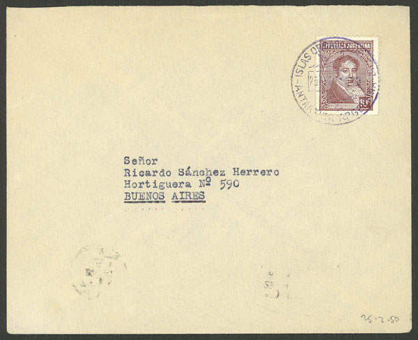 Lot 28 - ARGENTINE ANTARCTICA - ORCADAS postal history - Guillermo Jalil - Philatino Auction # 2242 ARGENTINA: Lot 28 - ARGENTINE ANTARCTICA - ORCADAS postal history - Guillermo Jalil - Philatino Auction # 2242 ARGENTINA: