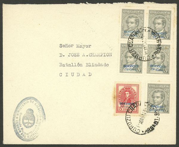 Lot 1180 - Argentina official stamps - Guillermo Jalil - Philatino Auction # 2242 ARGENTINA: Lot 1180 - Argentina official stamps - Guillermo Jalil - Philatino Auction # 2242 ARGENTINA: