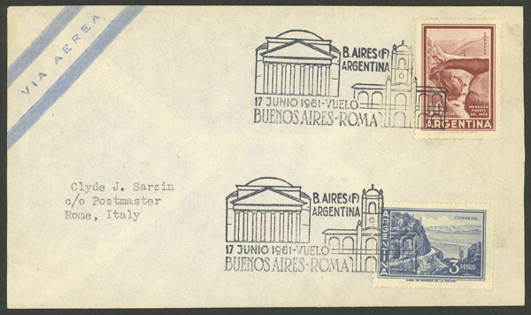Lot 1373 - Argentina postal history - Guillermo Jalil - Philatino Auction # 2242 ARGENTINA: Lot 1373 - Argentina postal history - Guillermo Jalil - Philatino Auction # 2242 ARGENTINA:
